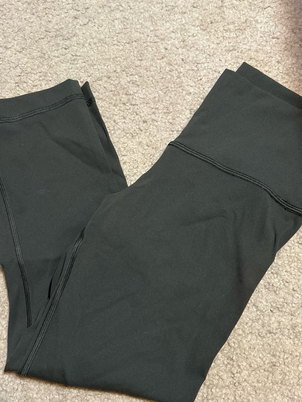 lululemon dark olive green high-rise leggings